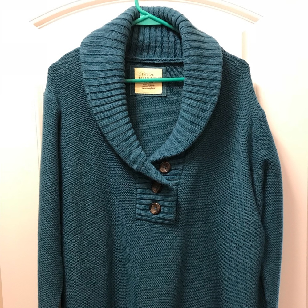 Teal sweater 2x